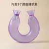 Bolsa de agua caliente en forma de U tipo para rellenar protector de cuello de bolsa de agua caliente compresa caliente para el cuello engrosado a prueba de explosiones tipo para colgar en el cuello envoltura para el cuello para rellenar