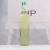 Atacado 500ml transparente garrafa de azeite quadrado vidro garrafa de óleo de camélia óleo de chá selada garrafa de molho de soja vinagre óleo transfronteiriço