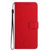 Adecuado para Funda de Cuero Iphone16E, 17Plus Patrón de Diamante Soporte para Tarjetas Funda Protectora, 13Pro Color Sólido Ip14
