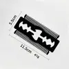 Directamente del fabricante, peine de acero inoxidable para cabello y barba, mini peine de aceite, portátil para peinado suave del cabello, peine de viaje