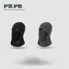 Chapéu quente para ciclismo de inverno, máscara facial à prova de frio, protetor facial e de pescoço espessado, capacete de ciclismo, protetor de ouvido à prova de vento e cachecol