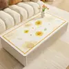 Tapete para Mesa de Centro Toalha de Mesa, Não Lavável, Impermeável, À Prova de Óleo, Resistente ao Calor, Estilo Ins para Sala de Estar, Sensação de Alto Padrão, Tapete de Proteção para Superfície de Mesa de Centro e Mesa de Jantar
