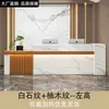 Mostrador de recepción de empresa de estilo chino nuevo, mostrador de recepción, caja registradora, mostrador de vestíbulo, escritorio de oficina pequeño, moderno y sencillo para tienda