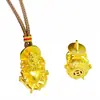 Tienda de Oro Mismo Estilo Oro Antiguo Amarillo Tres Dimensional Dios de la Riqueza Colgante Nuevo Estilo Chino Cinco Caminos Dios de la Riqueza Amarillo Dios de la Riqueza Colgante Venta al por Mayor