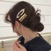 Pinza para el Cabello Elegante de Acetato Estilo Coreano Ondulada para Mujer, Pasador Simple para la Parte Trasera de la Cabeza y Flequillos Laterales, Accesorio para el Cabello