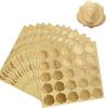 Adesivo Selo de Envelope Folha de Ouro Mais Vendido Transfronteiriço Adesivo Decorativo para Cartão de Convite de Festa Comemorativa Selo Dourado em Relevo