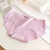 Calcinhas femininas de algodão puro sem costura, simples e fofas para meninas, cintura média esportiva, fundo 100% algodão, fio dental fino estilo japonês temu