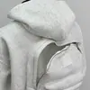 Sudadera con capucha de talla extragrande 100 kg, estilo americano, marca de moda, para hombre y mujer, temporada de primavera, diseño trasero inspirado en mochila, transfronterizo