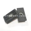 Tapón de tubo de tuerca rectangular de fábrica 25*50-m8 con tapón de tubo dentado, tapón de manguito de rueda, tapón de tuerca