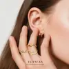 Juego de Collar con Colgante de Corazón de Tarot Yuanfan de Plata de Ley S925 Anillo de Mariposa Popular Transfronterizo Europeo y Americano Venta al por Mayor Pendientes para Mujer