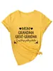 Mamá abuela gran Amazon Wish estación independiente casual cómoda camiseta de mujer de manga corta con cuello en V comercio exterior