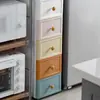 26/36/46cm Gabinete de Almacenamiento para Sándwiches Tipo Cajón Estante de Almacenamiento para Cocina Baño Gabinete Estrecho de Plástico Multicapa