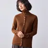 Cardigan de sarja com lapela feminino para outono e inverno, jaqueta de tricô texturizada de corte solto para o trajeto, peça de outer wear de mangas compridas simples e elegante