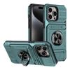 Adequado para Capa de Celular Apple 18Promax com Compartimento Secreto para Cartão, Modelo iPhone16 com Suporte de Anel Magnético para Carro