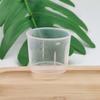En stock 20ml ml vaso medidor de plástico pp alta transparencia con escala cilindro graduado vaso medidor de plástico transparente comestible