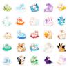 Precio FijoCompra Directa Transfronteriza de 56 Pegatinas de Conejitos Dibujados Suaves y Lindas, Adorables Conejitos de Jade Caricaturescos, Sin Repetir, Hecho a Mano