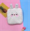 Bolsa de almacenamiento de toallas sanitarias de felpa de estilo coreano, bolsa de algodón para toallas sanitarias, linda bolsa pequeña para llevar, bolsa de luna portátil
