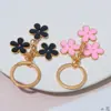 Llavero de flor fresca pequeño llavero de borla de margarita exquisita colgante decorativo para bolso de niña regalo DIY