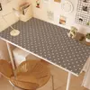 Alfombrilla de escritorio de cuero estilo Ins, color menta, crujiente y con puntos, adecuada para uso en oficina, impermeable e ideal para dormitorios estudiantiles o mesas de comedor.