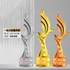 Fabricante Mayorista de Trofeos de Resina Integrada Estrella de Cinco Puntas Creativa Empleado Excelente Anfitrión de Baile Regalo Conmemorativo Personalizado