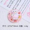 Boia de Natação Animal Luminosa Desenho Animado Feito à Mão DIY Cola de Creme Resina Pequenos Acessórios Furo Fivela de Sapato Material para Joias Pacote