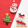 Saco de material para feltro de lã de Natal DIY Broche feito à mão Grampo de cabelo Decoração de Natal para casal Presente