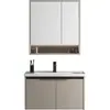 Colgante de baño Aleación de Aluminio Gabinete de Baño Estilo Crema Lavabo Sencillo Venta al por Mayor de Fábrica Lavamanos de Pared
