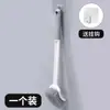 Cepillo de baño japonés para el hogar sin ángulo muerto cepillo de baño mango largo colgante de pared sin perforación cepillo de limpieza para inodoro de baño