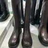 Botas de Invierno de Cuero para Mujer Estilo Europeo 2026, Botas Largas de Cuero Genuino tipo Caballero, Botas de Monta, Botas de Caña Alta