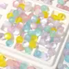 Cuentas redondas de resina con purpurina imitación ojo de gato de 10 mm para pulseras, collares y accesorios de joyería hechos a mano DIY