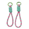 Cordão de Pulso DIY Criativo Versátil Chaveiro Destacável Anti-Perda Combinação de Cores Trançado Cor Pura Corda para Celular