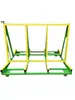 Carro Plegable de Cuatro Ruedas de Alta Resistencia para Vidrio de Puertas y Ventanas para Transporte Logístico, Carrito de Mano de Doble Cara con Marco para Placas de Yeso y Azulejos