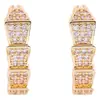 Pendientes Elegantes de Alta Gama S925 con Aguja de Plata, Circonita, Forma de Serpiente, Versátiles, Moda, Lujo Ligero, Hebilla de Oreja para Mujer