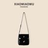 Novo Estilo de Moda Bolsa Quadrada Pequena Nicho Personalidade Casual Bolsa Transversal Bolso com Aba Dupla Fecho de Calça Bolsa de Ombro Feminina de Alto Nível