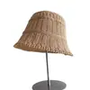Sombrero de Cubo de Punto Versátil para Exteriores, Estilo Japonés, Tendencia, para Mujer, Primavera y Verano