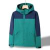 Chaqueta fina con bloques de color, impermeable, resistente al viento, para montañismo, de una sola capa, informal, de trabajo, de color liso, con logotipo.