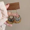 Novos Brincos Gancho com Franja Gota d'Água Estilo Chinês, Brincos Vintage de Alta Qualidade, Elegantes e Modernos, Estilo Étnico de Nicho, Acessórios de Orelha Refinados e Descolados