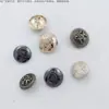 Botones para Ropa, Recubrimiento Metálico, Elegantes Botones Altos Cosidos a Mano para Camisas, Fabricante de Zhejiang
