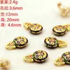 Novo Estilo Método Antigo Ouro Fosco Tun Jin Shou Família de Três Atração de Riqueza Pulseira DIY Colar Cordão de Pulseira Acessórios de Joias Atacado