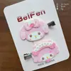 Conjunto de 2 peças Original Fofo Ovelhinha Melody Presilhas de Cabelo Sem Marcas Presilhas para Franja Doce Feminino Presilhas para Cabelos Rebeldes Lateral Crianças