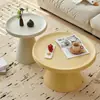 Mesa de Centro para Sala de Estar, Uso Doméstico, Mesa de Canto para Sofá, Apartamento Pequeno, Simples, Luxo Leve, Sensação de Alta Qualidade, Redonda, Moderna, Mesa Lateral Minimalista, Mesa Pequena