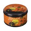 Caja de dulces con temática de Halloween, caja redonda de galletas de caramelo, regalo para niños, caja de embalaje de calabaza con castillo para el día de Halloween
