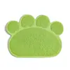 Alfombrilla para Mascotas con Huella de Pata Grande y Pequeña Alfombrilla de Gato de PVC Alfombrilla para Limpiar Pies Manteles Individuales para Mascotas Alfombrilla para Comer Alfombrilla para Limpiar Polvo Alfombrilla de Plástico