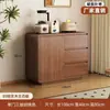 Armário de Cozinha Integrado Moderno Simples Montado na Parede Estrutura de Madeira Maciça Novo Estilo Chinês Cor de Noz Armário de Armazenamento para Sala de Estar