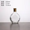Botella de Vidrio Transparente Sellada para Vino de Frutas 0.25kg Sub-empaque Botella Pequeña de Vino Licor a Granel Casero Botella Vacía de Vino Saludable