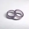 Anillos de Ágata al por Mayor, Anillos de Cola de Calcedonia de Hielo Grado A, Anillos Naturales para Pareja, Anillos Ajustables, Morado Hielo en Stock