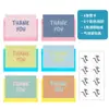 Amazon Moda Cartão de Agradecimento Colorido com Adesivo de Envelope Colorido Saudações de Feriado Manuscritas Cartão de Desconto Transfronteiriço Inglês