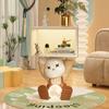Mesita de noche con diseño de oso de dibujos animados para dormitorio de niños y niñas, luz creativa, decoración del hogar, decoración del suelo