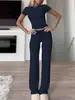 Amazon Europa y Estados Unidos transfronterizo 2024 nuevo traje casual chaqueta de manga corta pantalones ropa para el hogar ropa deportiva ropa de yoga