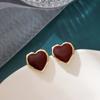 Pendientes festivos de Año Nuevo con borlas geométricas rojas y agujas de plata S925, elegantes y sencillos, a la moda, para Año Nuevo